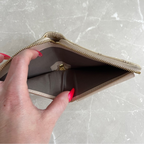 Bally Cassy Cecyle Lock Quilted Leather Zippy Compact Wallet - Picture 17 of 17